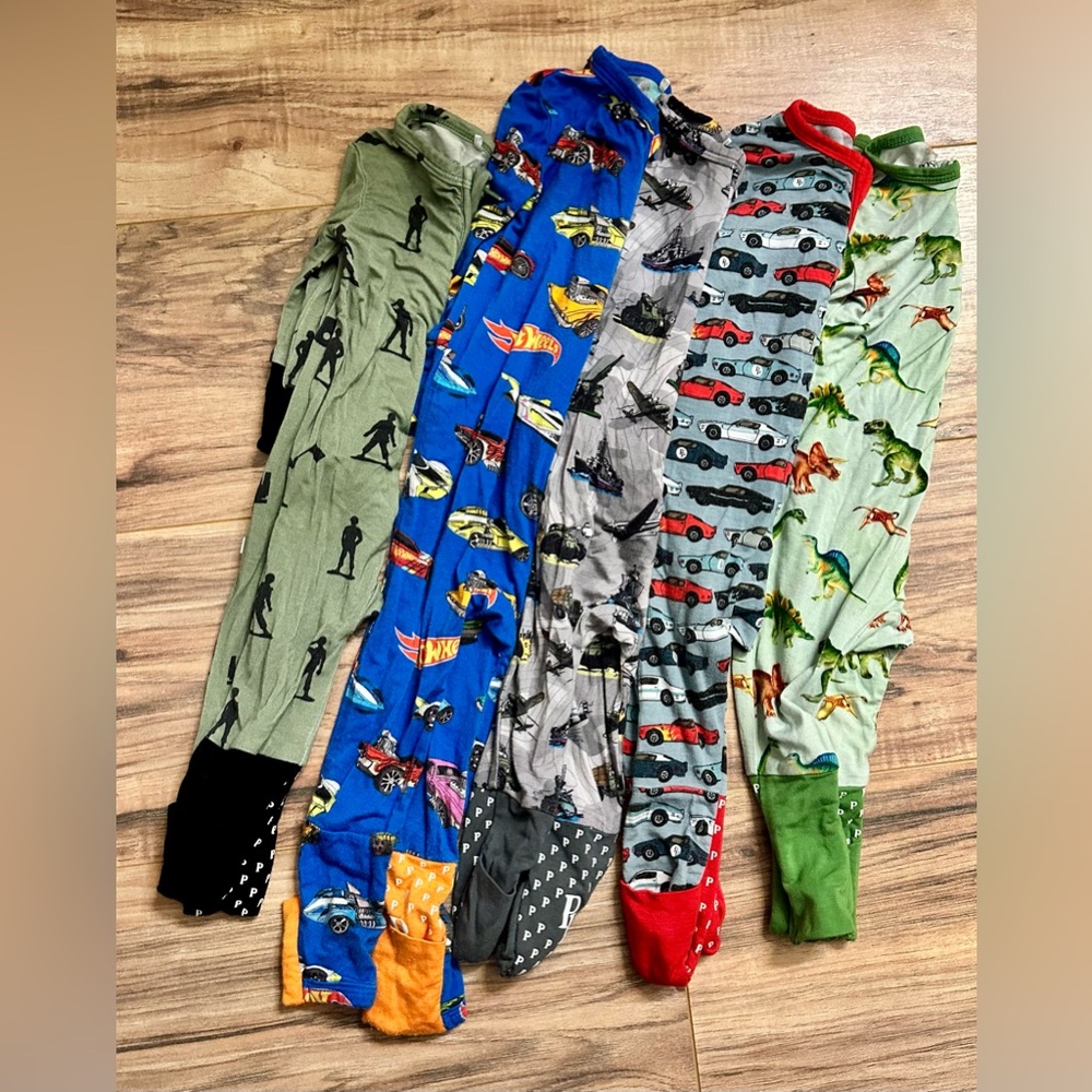 Colorful Kids Pajama Set with Fun Prints LOT of 5